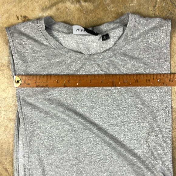 Mink Pink Silver Sleeveless Muscle Tee with Ties 
Size: Large - Picture 6 of 7